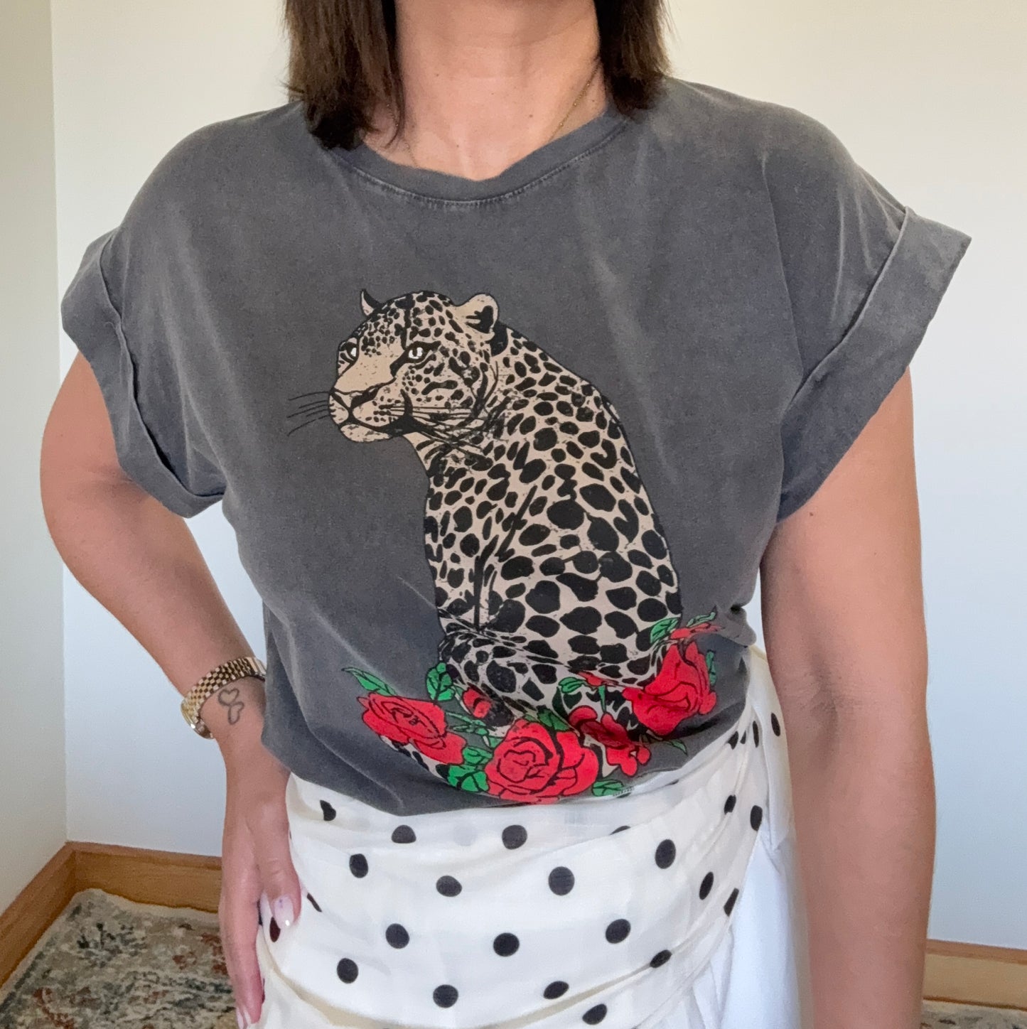 T-shirt Leopardo