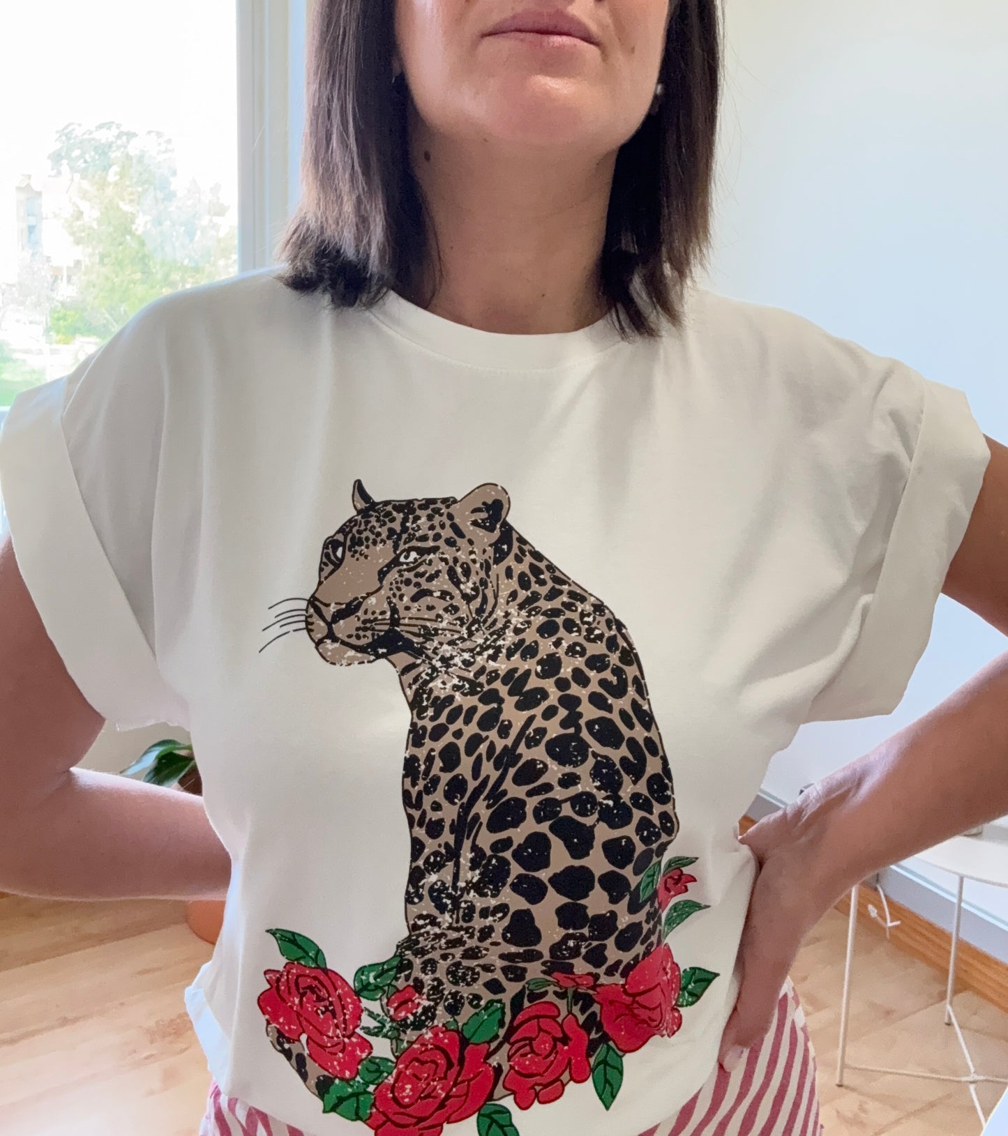 T-shirt Leopardo
