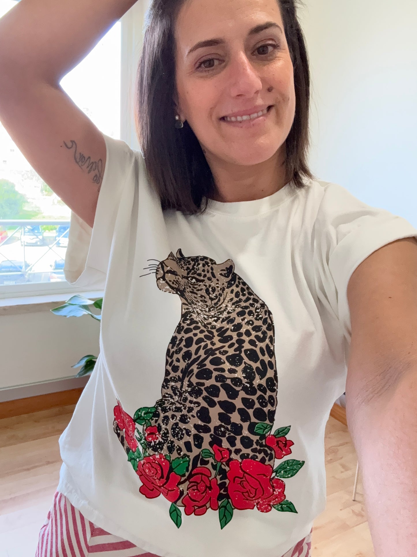 T-shirt Leopardo