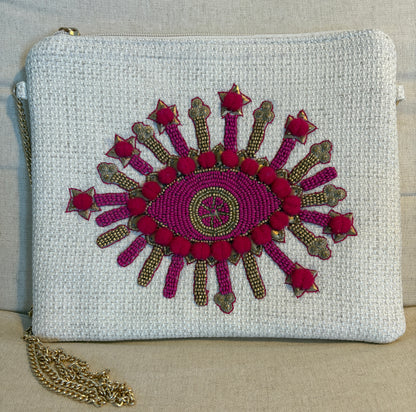Clutch Olho Rosa