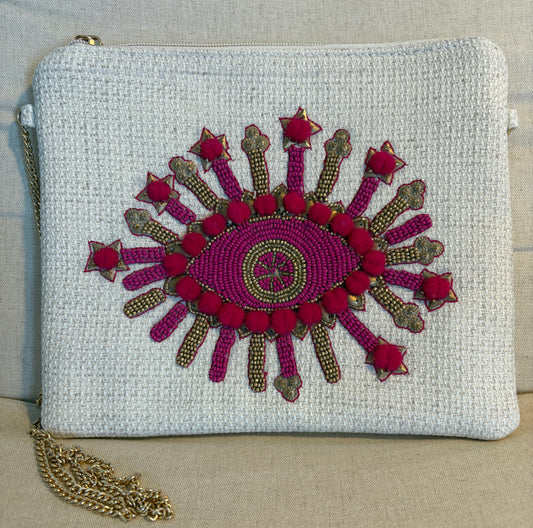 Clutch Olho Rosa